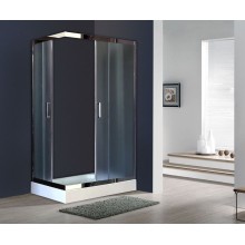 Душевой уголок Royal Bath HP 120х80 RB8120HP-C-CH-L с поддоном профиль Хром стекло матовое