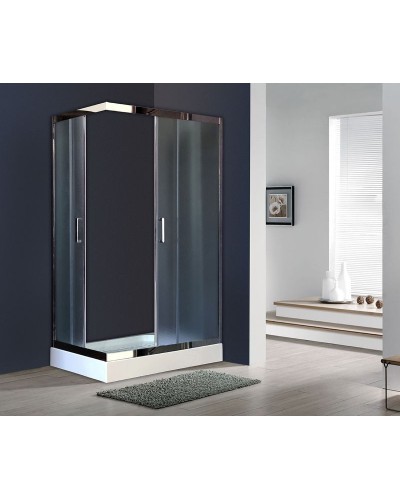 Душевой уголок Royal Bath HP 120х80 RB8120HP-C-CH-L с поддоном профиль Хром стекло матовое