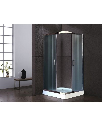 Душевой уголок Royal Bath HP 80х80 RB80HP-C-CH с поддоном профиль Хром стекло матовое