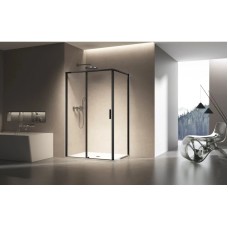 Душевой уголок Vincea Slim VSR-6SL9014CLB 140x90 см, профиль черный матовый, стекло прозрачное