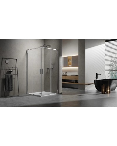 Душевой уголок Vincea Slim VSS-6SL8010CL 100x80 см, профиль хром, стекло прозрачное