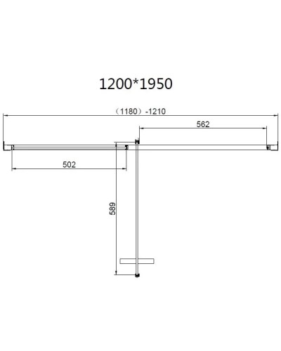 Душевой уголок Vincea Slim VSR-4SLP9012CL 120x90 см, профиль хром, стекло прозрачное