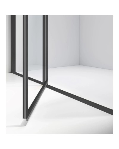 Душевой уголок Vincea Slim VSR-4SLP9012CLB 120x90 см, профиль черный матовый, стекло прозрачное