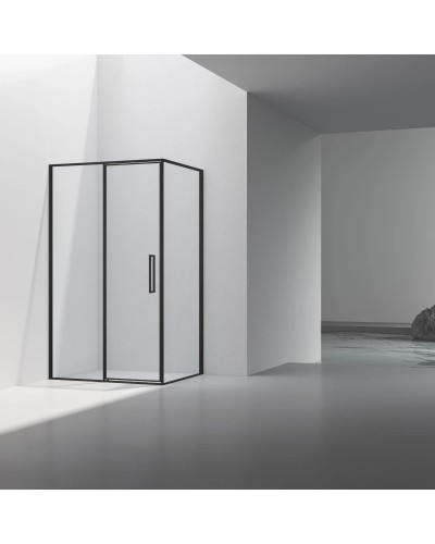 Душевой уголок Vincea Slim VSR-4SLP9012CLB 120x90 см, профиль черный матовый, стекло прозрачное