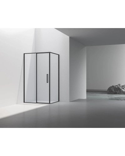 Душевой уголок Vincea Slim VSR-4SLP9012CLB 120x90 см, профиль черный матовый, стекло прозрачное