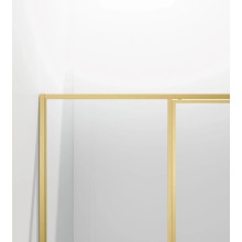 Душевой уголок Vincea Slim VSR-4SLP9012CLG 120x90 см, профиль золотой матовый, стекло прозрачное