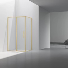 Душевой уголок Vincea Slim VSR-4SLP9012CLG 120x90 см, профиль золотой матовый, стекло прозрачное