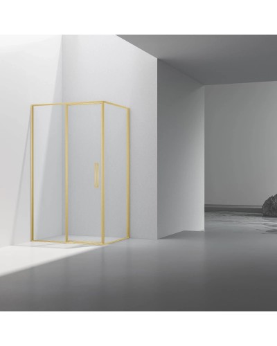 Душевой уголок Vincea Slim VSR-4SLP9012CLG 120x90 см, профиль золотой матовый, стекло прозрачное