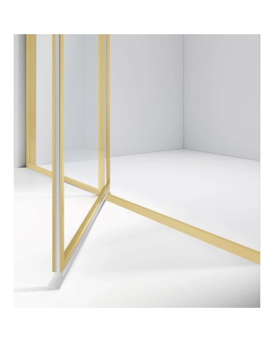 Душевой уголок Vincea Slim VSR-4SLP9012CLG 120x90 см, профиль золотой матовый, стекло прозрачное