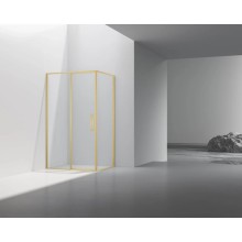 Душевой уголок Vincea Slim VSR-4SLP9012CLG 120x90 см, профиль золотой матовый, стекло прозрачное