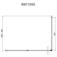 Душевой уголок Vincea Slim VSR-4SLP9012CLGM 120x90 см, профиль вороненая сталь, стекло прозрачное