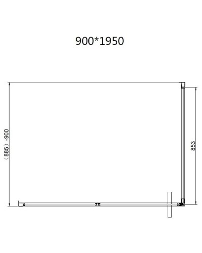 Душевой уголок Vincea Slim VSR-4SLP9012CLGM 120x90 см, профиль вороненая сталь, стекло прозрачное
