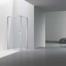 Душевой уголок Vincea Slim VSR-4SLP9010CL 100x90 см, профиль хром, стекло прозрачное