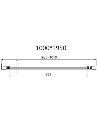 Душевой уголок Vincea Slim VSR-4SLP9010CLGM 100x90 см, профиль вороненая сталь, стекло прозрачное