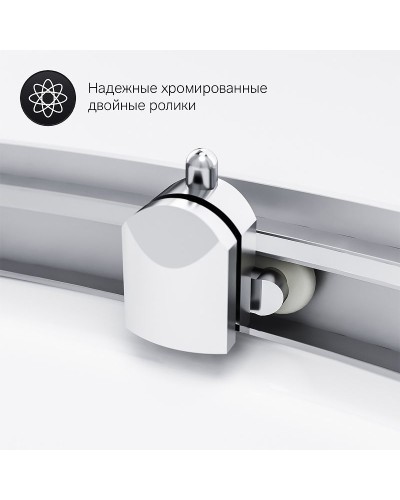 Душевой уголок AM.PM Gem W90G-401A090WT Профиль матовый хром, стекло прозрачное