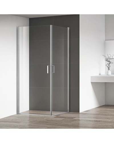 Душевой уголок RGW Leipzig LE-30 80x80 профиль Хром стекло прозрачное