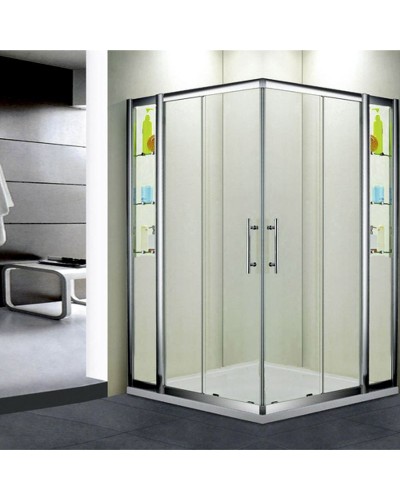 Душевой уголок RGW Hotel HO-312 110x110 профиль Хром стекло прозрачное