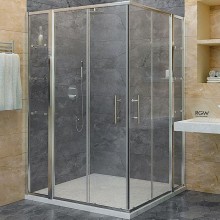 Душевой уголок RGW Hotel HO-312 130x130 профиль Хром стекло прозрачное