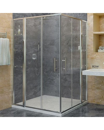Душевой уголок RGW Hotel HO-312 130x130 профиль Хром стекло прозрачное