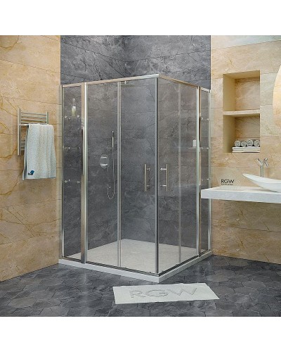 Душевой уголок RGW Hotel HO-312 130x130 профиль Хром стекло прозрачное