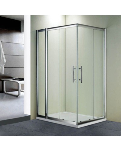 Душевой уголок RGW Hotel HO-42 100x130 профиль Хром стекло прозрачное