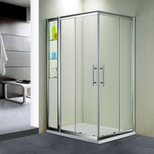 Душевой уголок RGW Hotel HO-43 100x130 профиль Хром стекло прозрачное