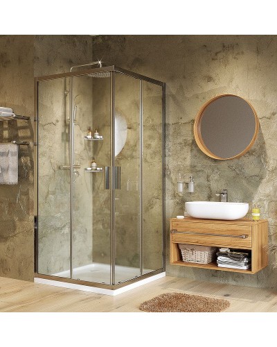 Душевой уголок WasserKRAFT Lippe 90x90 45S03 профиль Хром стекло прозрачное