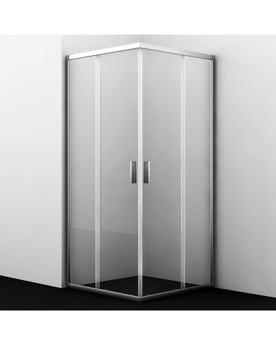 Душевой уголок WasserKRAFT Lippe 90x90 45S03 профиль Хром стекло прозрачное