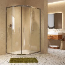 Душевой уголок WasserKRAFT Lippe 120x90 45S24 профиль Хром стекло прозрачное