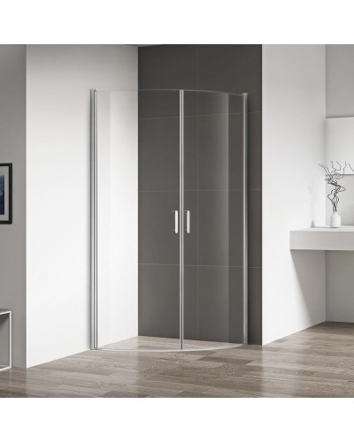 Душевой уголок RGW Leipzig LE-54 80x80 профиль Хром стекло прозрачное