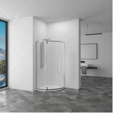 Душевой уголок RGW Stilvoll SV-81 80x80 профиль Хром стекло прозрачное