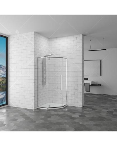 Душевой уголок RGW Stilvoll SV-81 80x80 профиль Хром стекло прозрачное