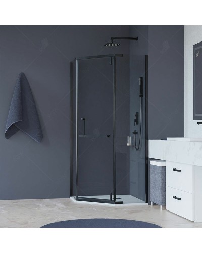 Душевой уголок RGW Hotel HO-081B 100x100 350608100-14 профиль Черный стекло прозрачное