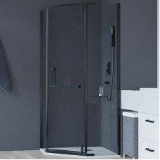 Душевой уголок RGW Hotel HO-081B 100x100 350608100-14 профиль Черный стекло прозрачное