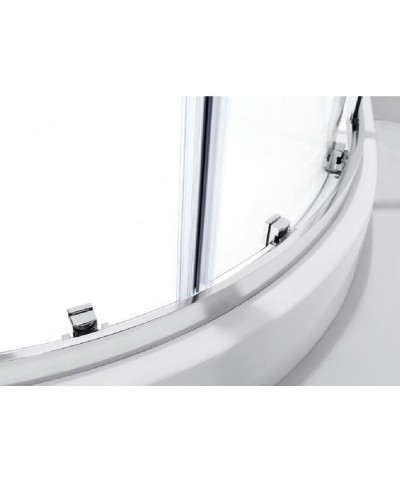 Душевой уголок Cezares Molveno R-1 100х100 профиль Хром стекло прозрачное