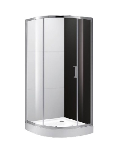 Душевой уголок Cezares Molveno R-1 100х100 профиль Хром стекло прозрачное