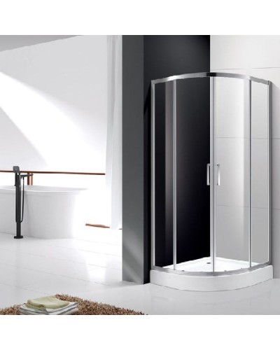 Душевой уголок Cezares Molveno R-2 100х100 профиль Хром стекло прозрачное