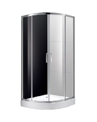 Душевой уголок Cezares Molveno R-2 100х100 профиль Хром стекло прозрачное