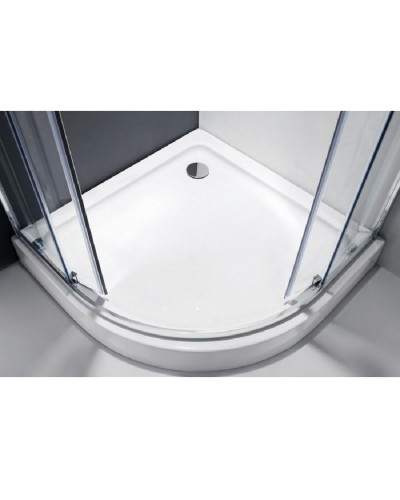 Душевой уголок Cezares Molveno R-2 80х80 профиль Хром стекло прозрачное