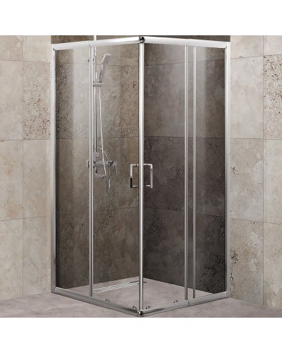 Душевой уголок BelBagno Unique 90х90 UNIQUE-A-2-75/90-C-Cr профиль Хром стекло прозрачное