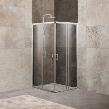 Душевой уголок BelBagno Unique 90х90 UNIQUE-A-2-75/90-C-Cr профиль Хром стекло прозрачное