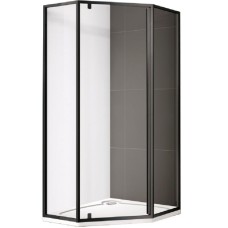 Душевой уголок Cezares Eco P-1 90х90 профиль Черный стекло прозрачное