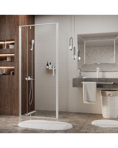 Душевой уголок WasserKRAFT Neime 90x90 19P03 профиль Белый матовый стекло прозрачное