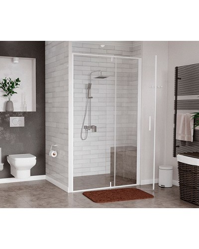 Душевой уголок WasserKRAFT Neime 90x90 19P03 профиль Белый матовый стекло прозрачное