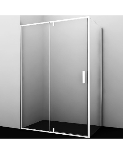 Душевой уголок WasserKRAFT Neime 120x100 19P10 профиль Белый матовый стекло прозрачное