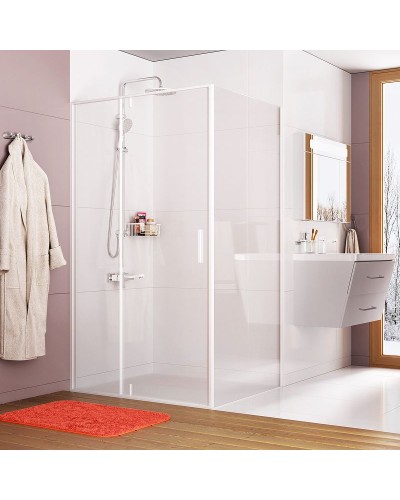 Душевой уголок WasserKRAFT Neime 120x100 19P10 профиль Белый матовый стекло прозрачное