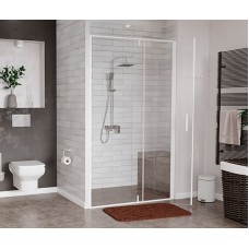 Душевой уголок WasserKRAFT Neime 90x100 19P18 профиль Белый матовый стекло прозрачное