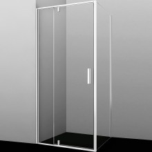 Душевой уголок WasserKRAFT Neime 90x100 19P18 профиль Белый матовый стекло прозрачное