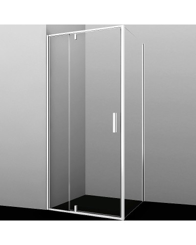Душевой уголок WasserKRAFT Neime 90x100 19P18 профиль Белый матовый стекло прозрачное