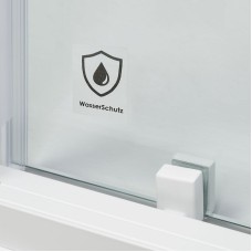 Душевая дверь WasserKRAFT Rhin 120 44S05 профиль Белый стекло прозрачное